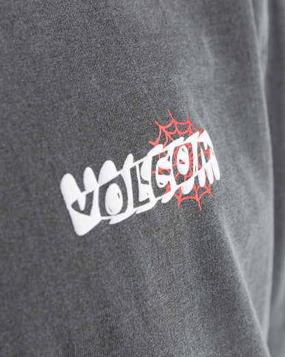 Camiseta Comfort Fit Volcom Brain Storm Preta