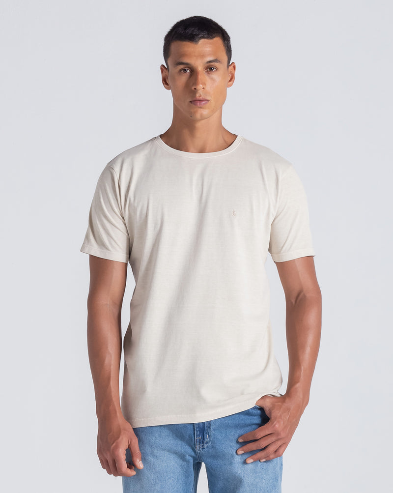 Camiseta Especial Volcom Solid Stone Bege