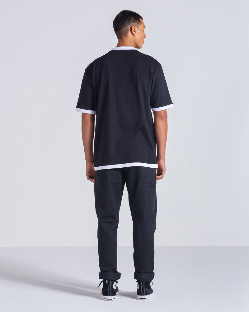 Camiseta Comfort Fit Volcom Third Impact Preta