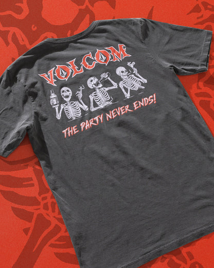 Camiseta Especial Volcom Party Never Preta