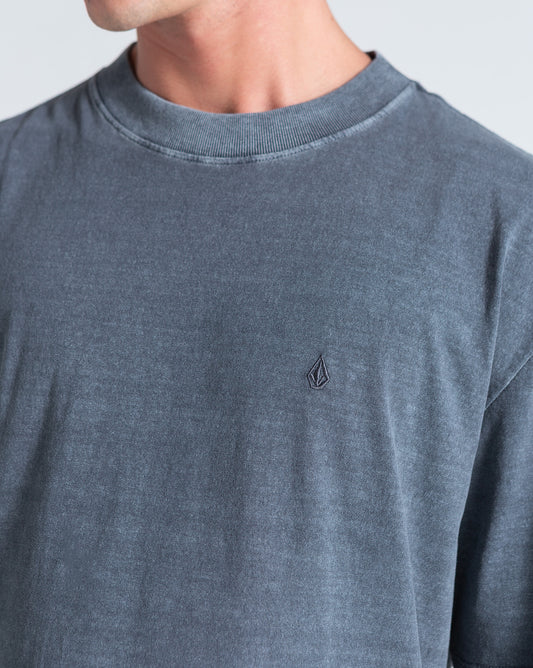 Camiseta Especial Volcom Single Stone Cinza Chumbo