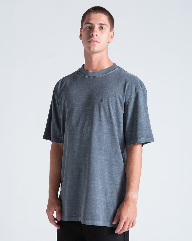Camiseta Especial Volcom Single Stone Cinza Chumbo