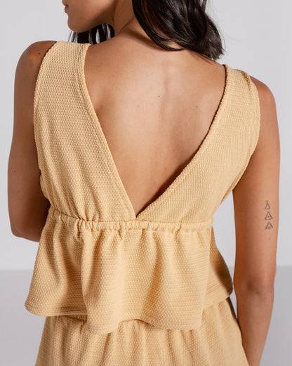 Camiseta Especial Volcom Go Barefoot Caramelo