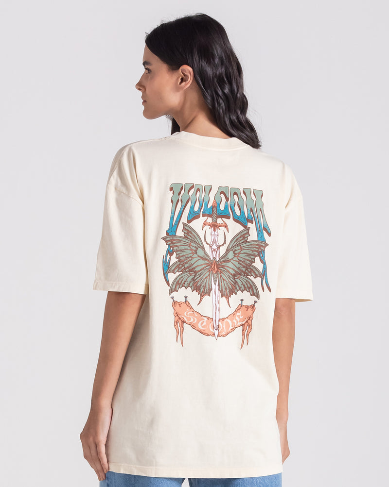 Camiseta Especial Volcom Moth Off White