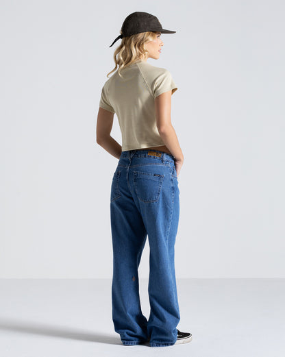 Camiseta Especial Volcom Burning Heart Bege