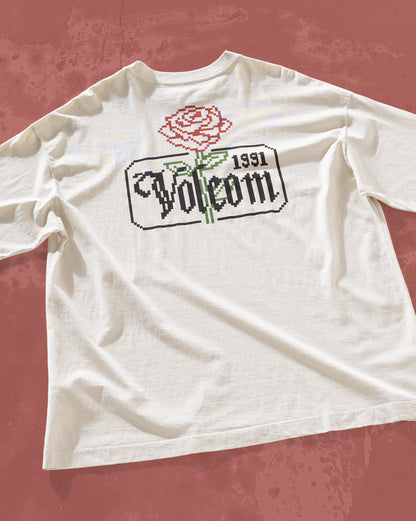 Camiseta Especial Volcom Dial Up Off White