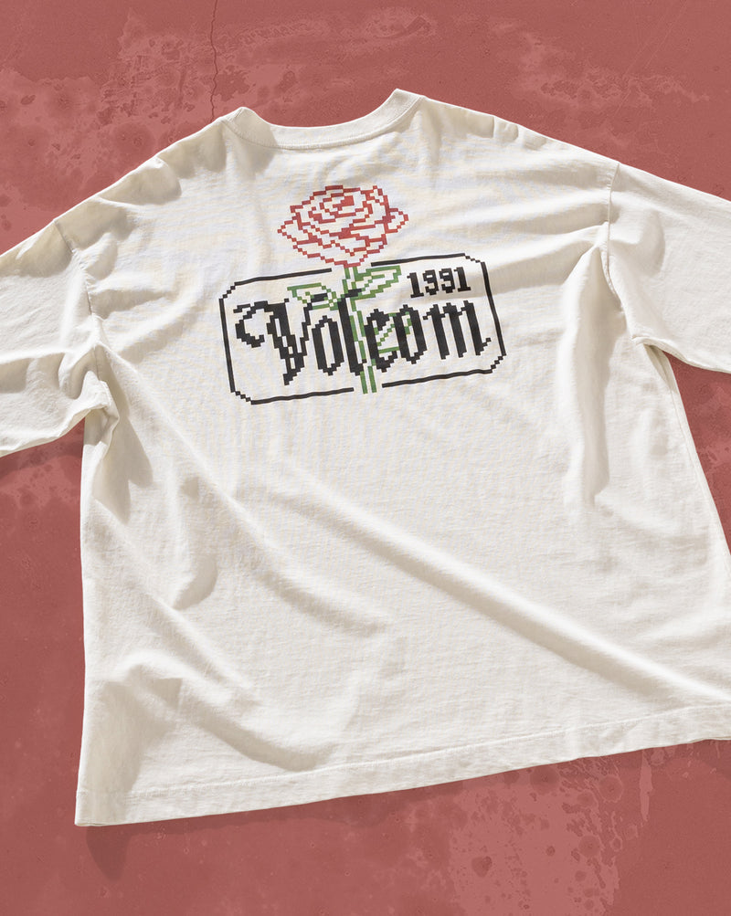 Camiseta Especial Volcom Dial Up Off White