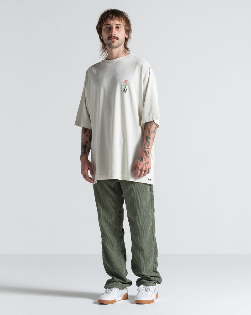 Camiseta Especial Volcom Dial Up Off White