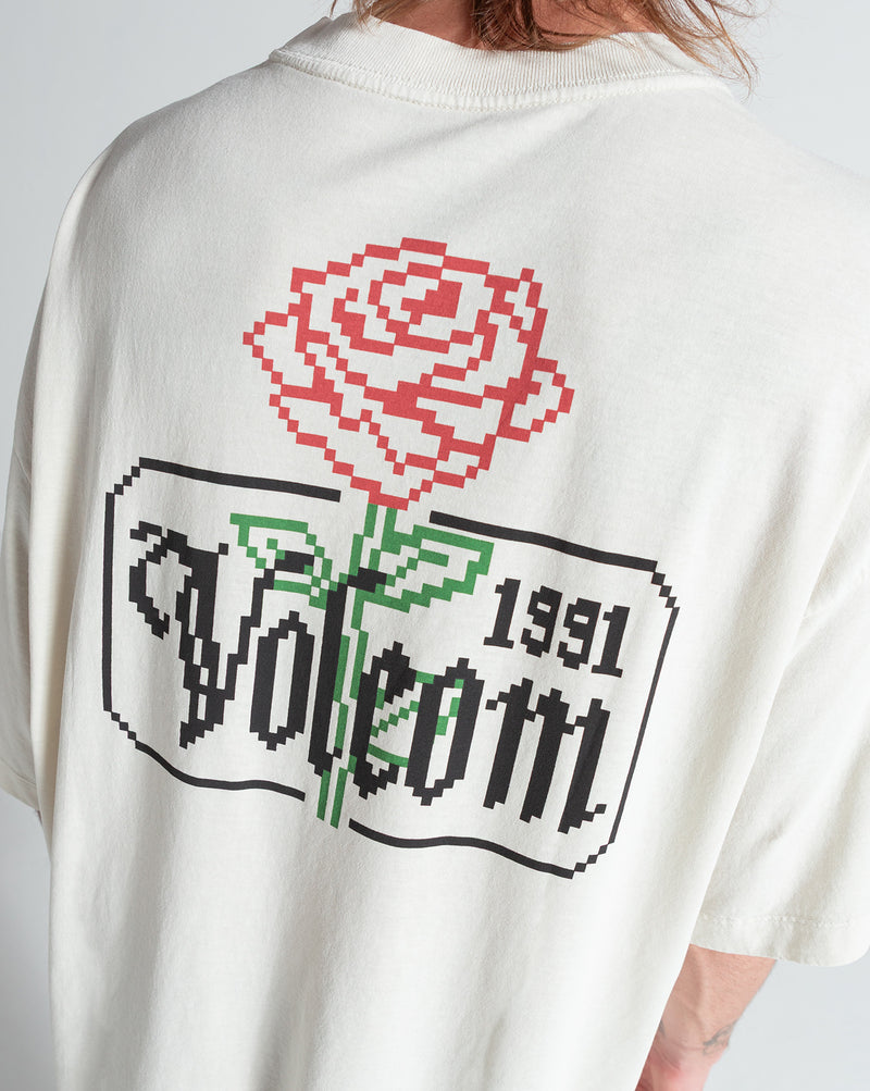 Camiseta Especial Volcom Dial Up Off White