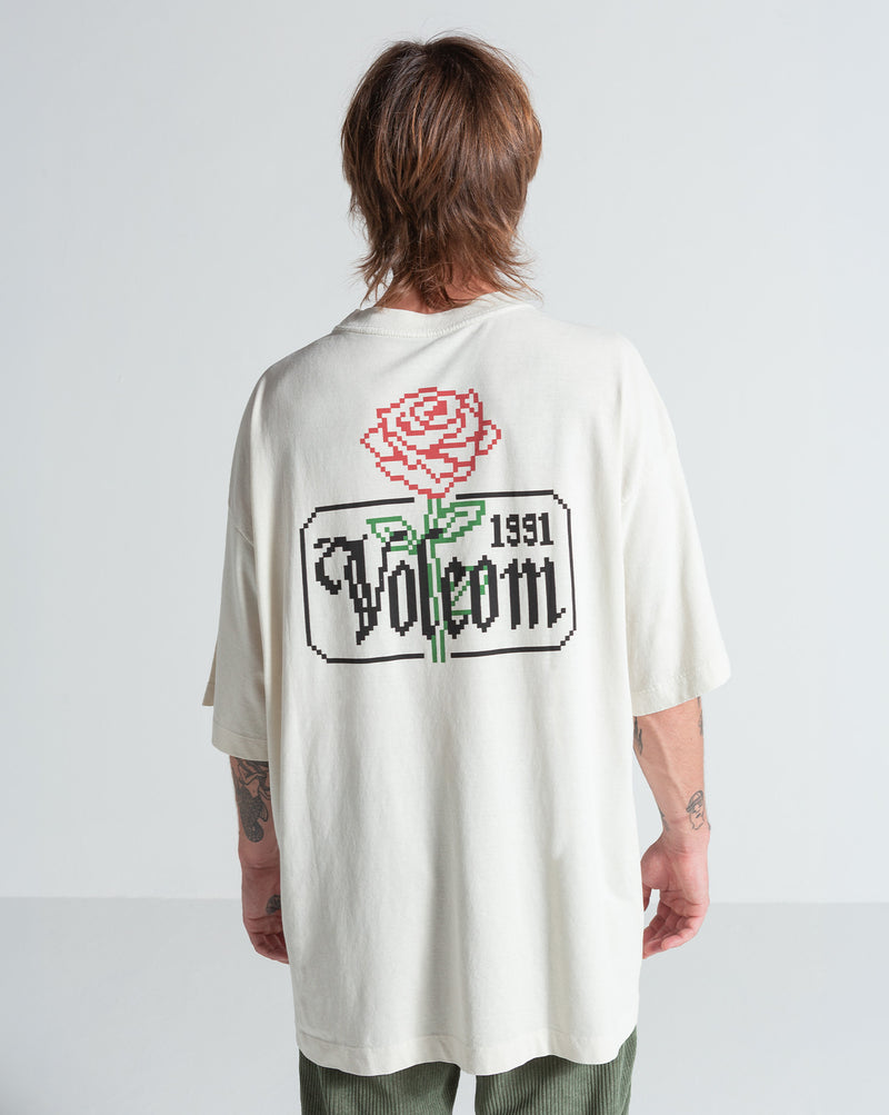 Camiseta Especial Volcom Dial Up Off White