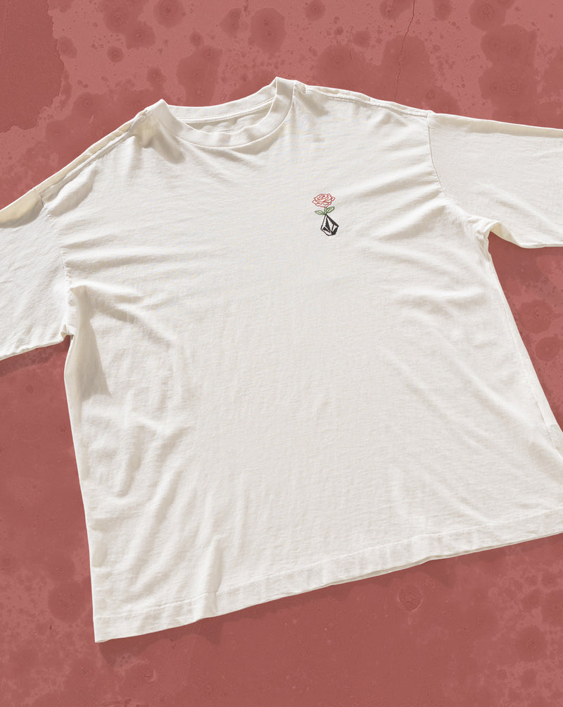 Camiseta Especial Volcom Dial Up Off White