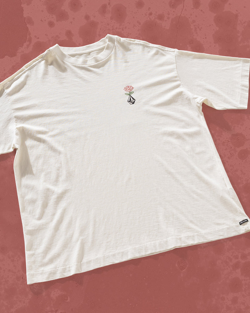 Camiseta Especial Volcom Dial Up Off White