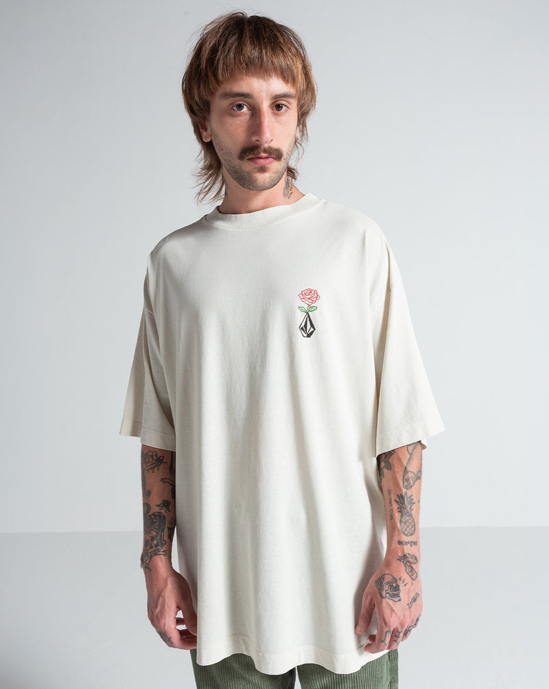 Camiseta Especial Volcom Dial Up Off White