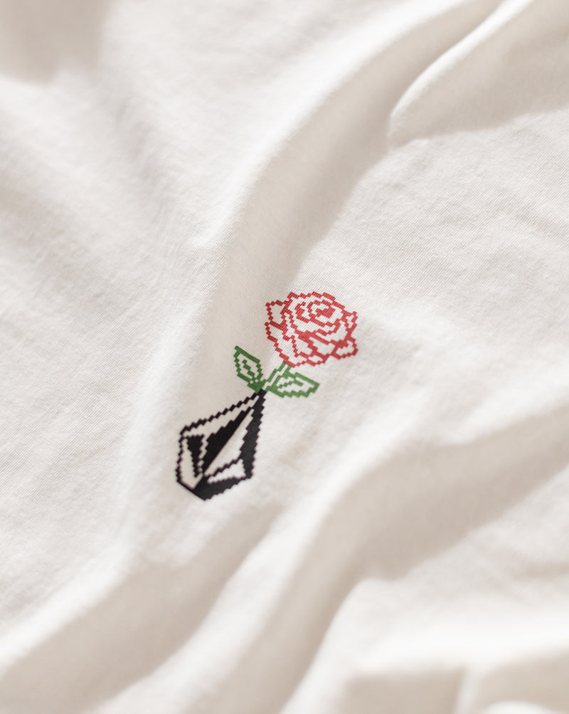 Camiseta Especial Volcom Dial Up Off White