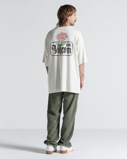 Camiseta Especial Volcom Dial Up Off White