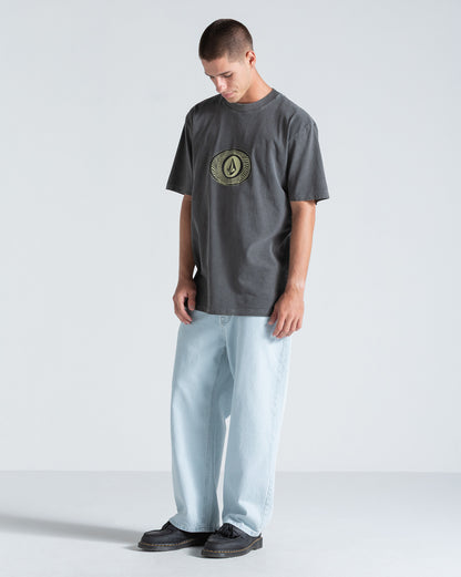 Camiseta Especial Comfort Fit Volcom Buckle Up Preta