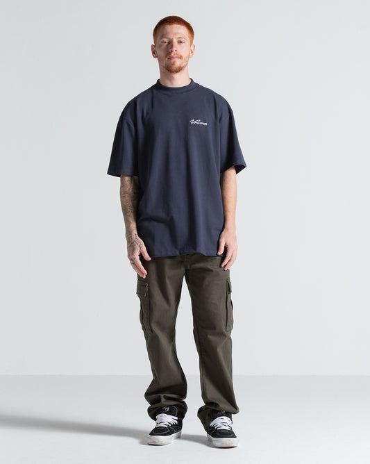 Camiseta Especial Volcom Mannon Azul Marinho