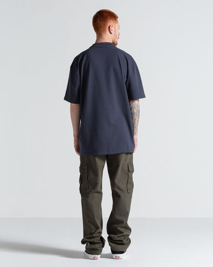 Camiseta Especial Volcom Mannon Azul Marinho