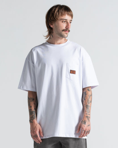 Camiseta Comfort Fit Volcom Workwear Branca