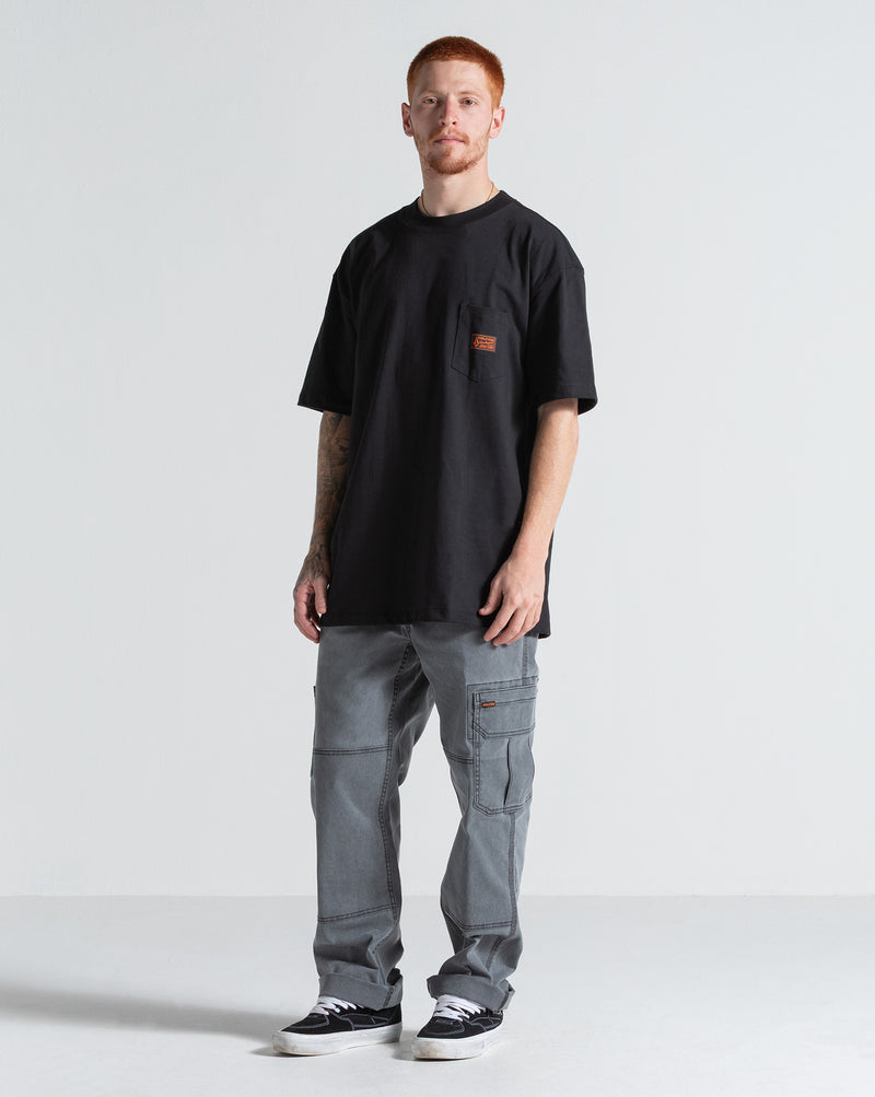 Camiseta Comfort Fit Volcom Workwear Preta