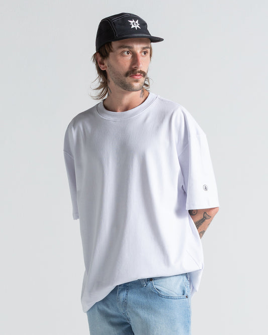 Camiseta Comfort Volcom Fit Circle Solid Branca