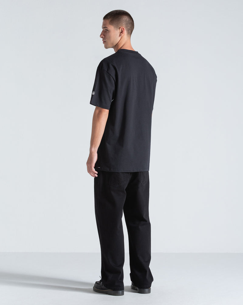 Camiseta Comfort Volcom Fit Circle Solid Preta