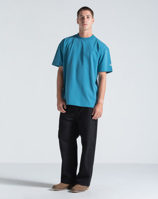 Camiseta Comfort Volcom Fit Circle Solid Azul