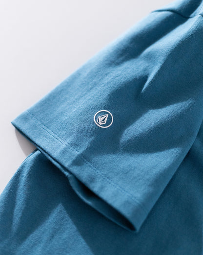 Camiseta Comfort Volcom Fit Circle Solid Azul
