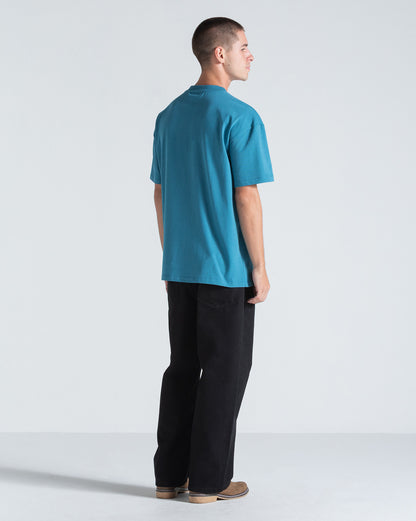 Camiseta Comfort Volcom Fit Circle Solid Azul