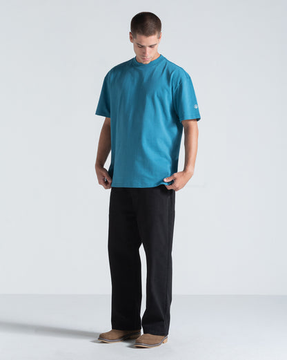 Camiseta Comfort Volcom Fit Circle Solid Azul