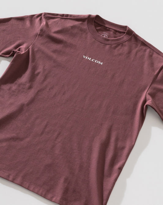 Camiseta Comfort Fit Volcom Signature Bordô