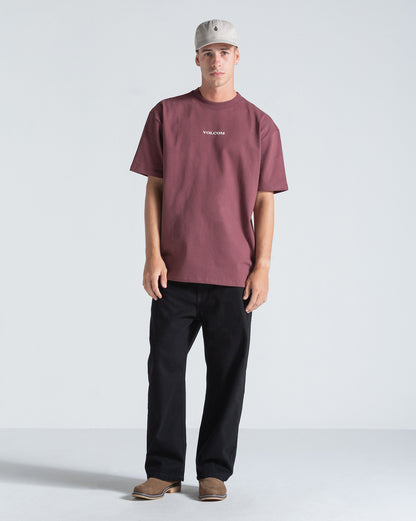 Camiseta Comfort Fit Volcom Signature Bordô