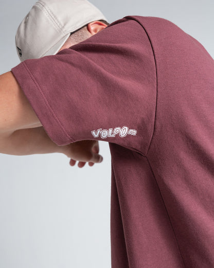 Camiseta Comfort Fit Volcom Signature Bordô