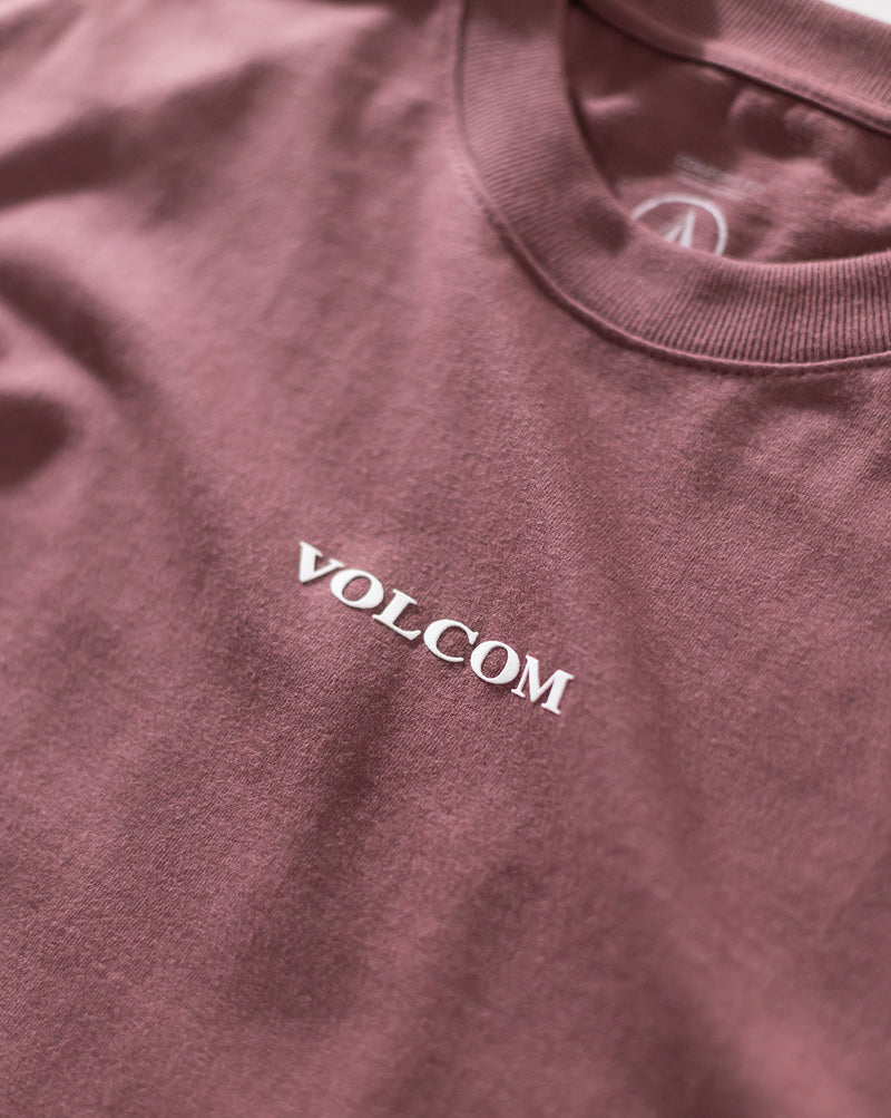 Camiseta Comfort Fit Volcom Signature Bordô