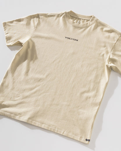 Camiseta Comfort Fit Volcom Signature Bege