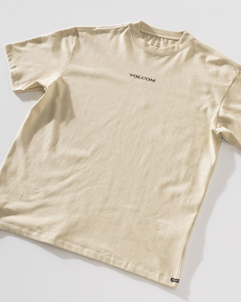 Camiseta Comfort Fit Volcom Signature Bege