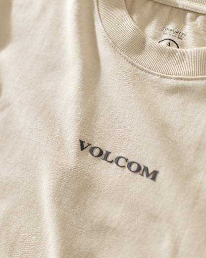 Camiseta Comfort Fit Volcom Signature Bege