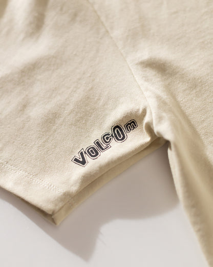 Camiseta Comfort Fit Volcom Signature Bege