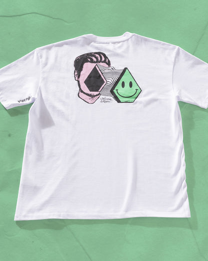 Camiseta Comfort Fit Volcom Aura Branca