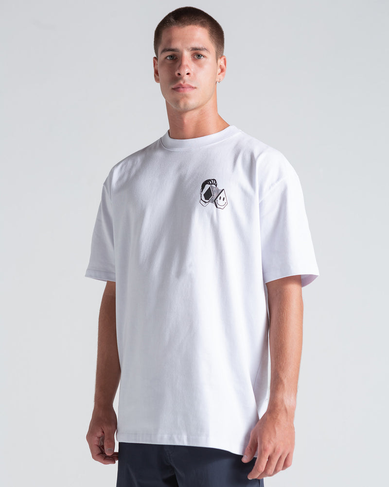 Camiseta Comfort Fit Volcom Aura Branca