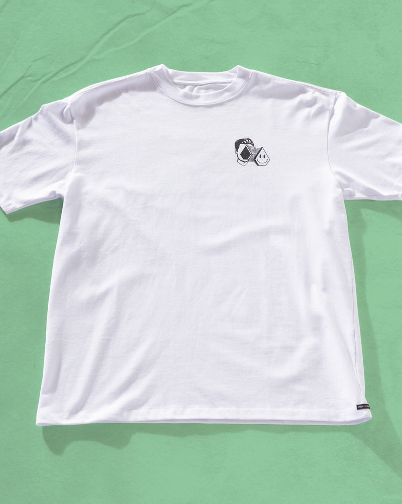 Camiseta Comfort Fit Volcom Aura Branca