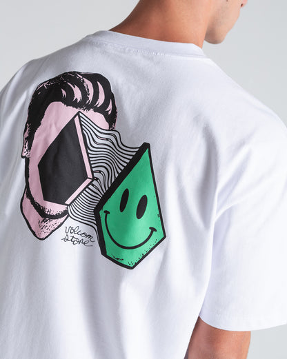 Camiseta Comfort Fit Volcom Aura Branca