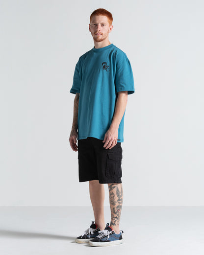Camiseta Comfort Fit Volcom Aura Azul