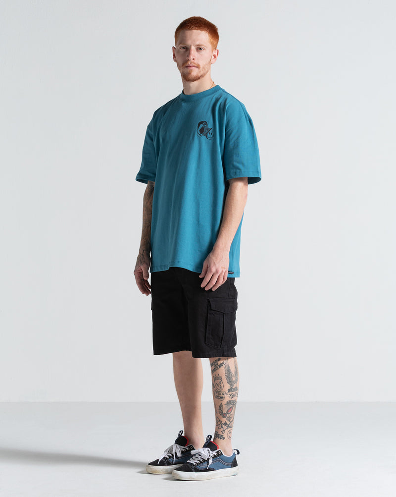 Camiseta Comfort Fit Volcom Aura Azul