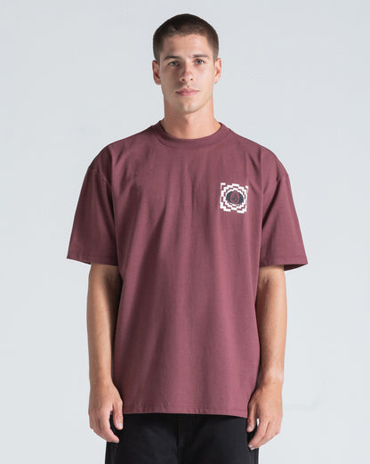 Camiseta Comfort Fit Volcom Humble Bordô