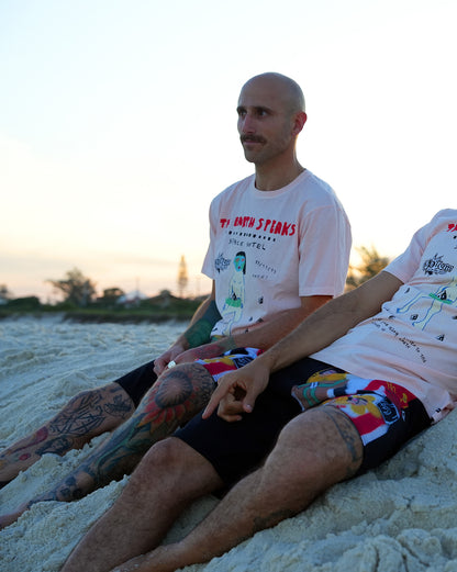 Camiseta Especial Volcom FA x Alucinandinho Earth Speaks Rosa