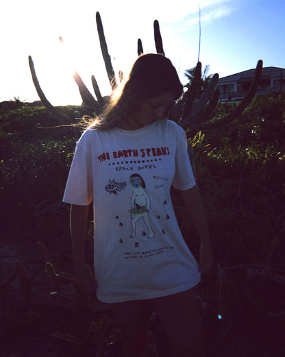 Camiseta Especial Volcom FA x Alucinandinho Earth Speaks Rosa