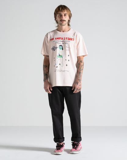 Camiseta Especial Volcom FA x Alucinandinho Earth Speaks Rosa