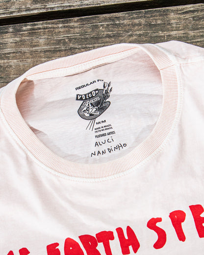 Camiseta Especial Volcom FA x Alucinandinho Earth Speaks Rosa