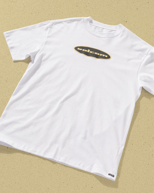 Camiseta Comfort Fit Volcom Quone Branca